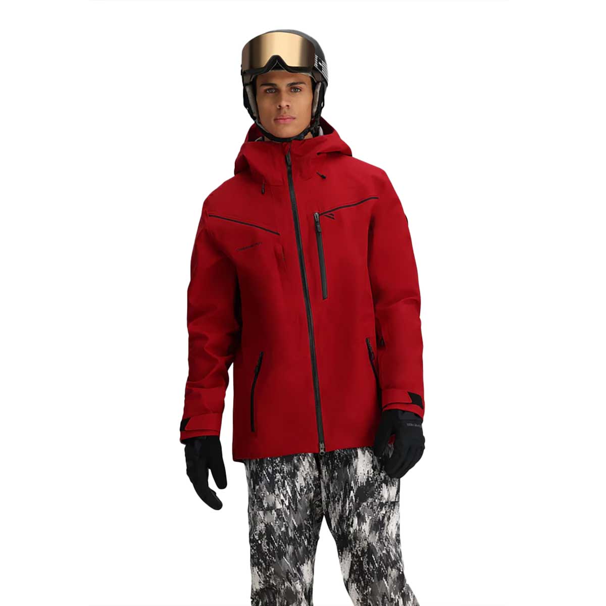 Obermeyer Foraker Shell Jacket Men's in Rustic Red